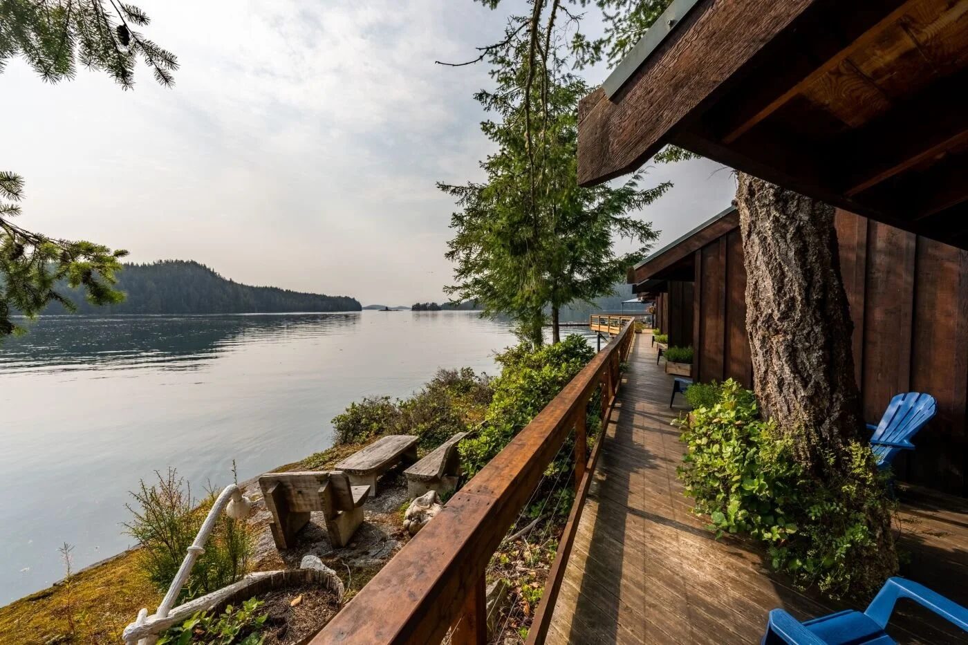 Berry Island Lodge waterfront